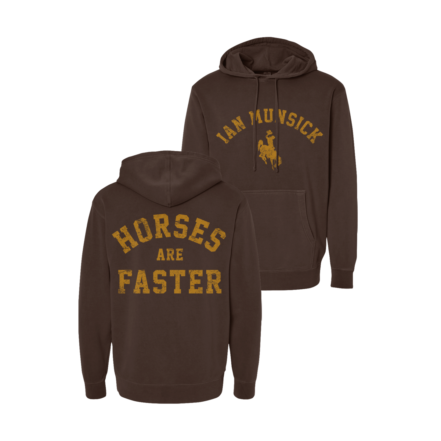 Horses are Faster Brown Hoodie