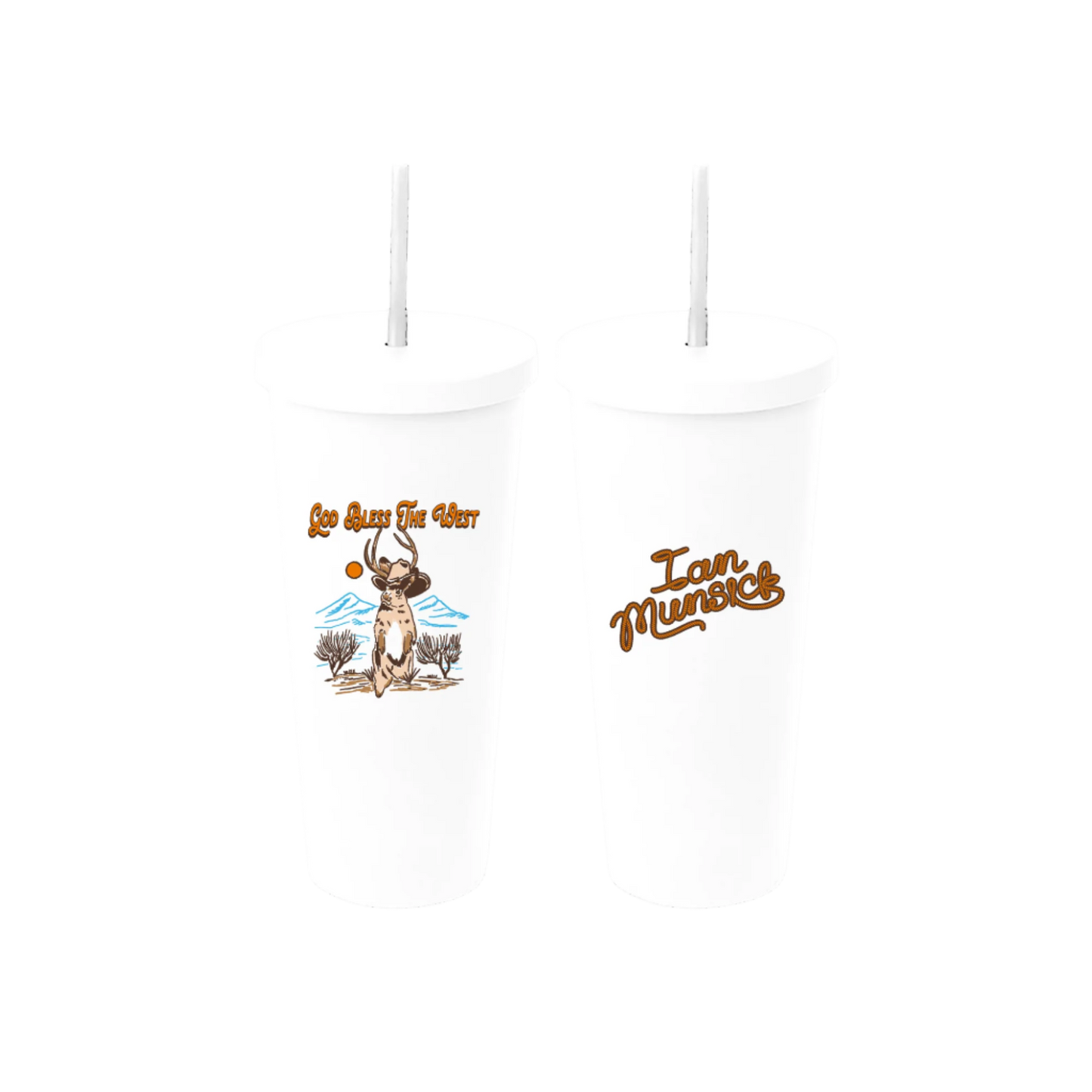 Bless The West White Tumbler