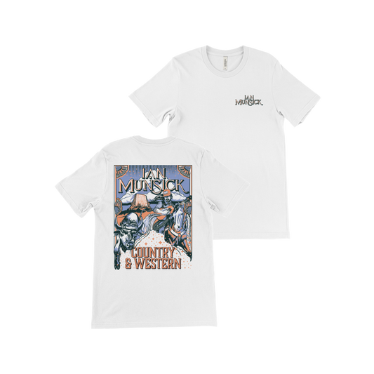 Country & Western White T-Shirt - T-Shirt