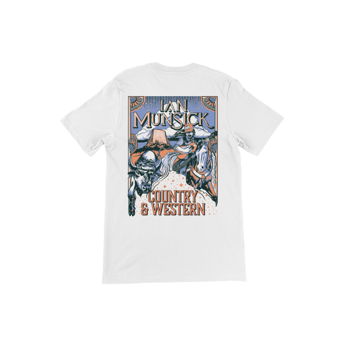 Country & Western White T-Shirt - Ian Munsick Official – Ian Country & Western White T-Shirt - Ian Munsick Official – Ian