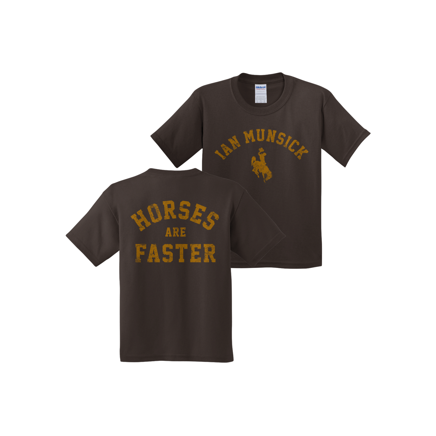 Horses are Faster Brown T-Shirt - Youth