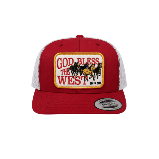 Red God Bless The West Hat - Schafer Outfitter